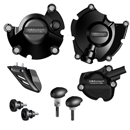 YAMAHA YZF R1 2015 - KIT DE TAPAS DE MOTOR, SOPORTES DE CABALLETE, ALETA DE TIBURÓN Y PROTECTORES DE CAIDA BULLET YAMAHA YZF R1 2015 - KIT DE TAPAS DE MOTOR, SOPORTES DE CABALLETE, ALETA DE TIBURÓN Y PROTECTORES DE CAIDA BULLET